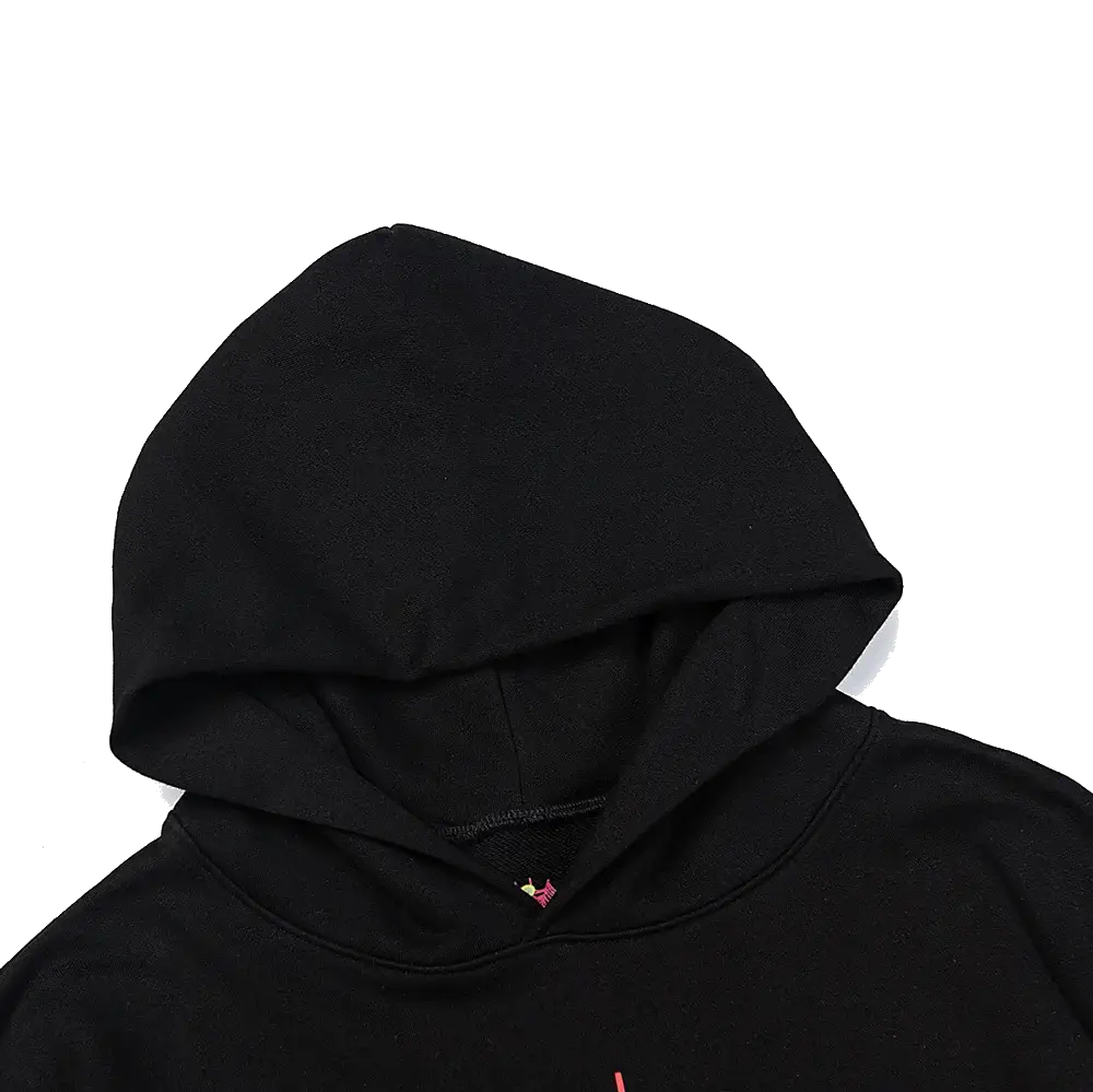 Sp5der hoodie black-red back hood