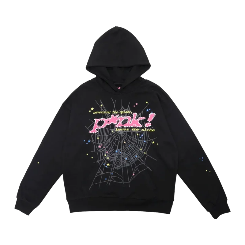 Sp5der Pnk Hoodie Black