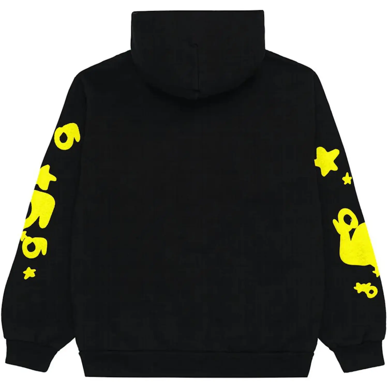 Sp5der Beluga Hoodie Onyx-Yellow back