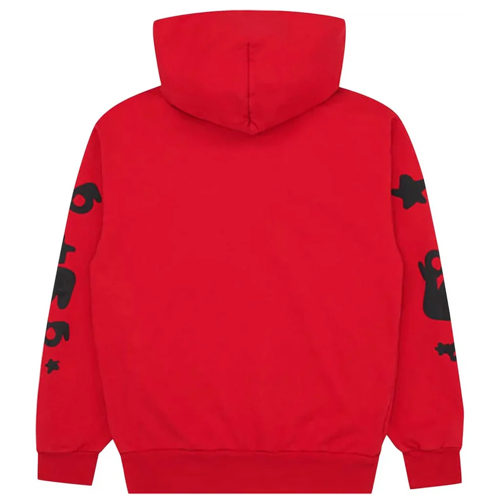 Sp5der Beluga Hoodie Red back