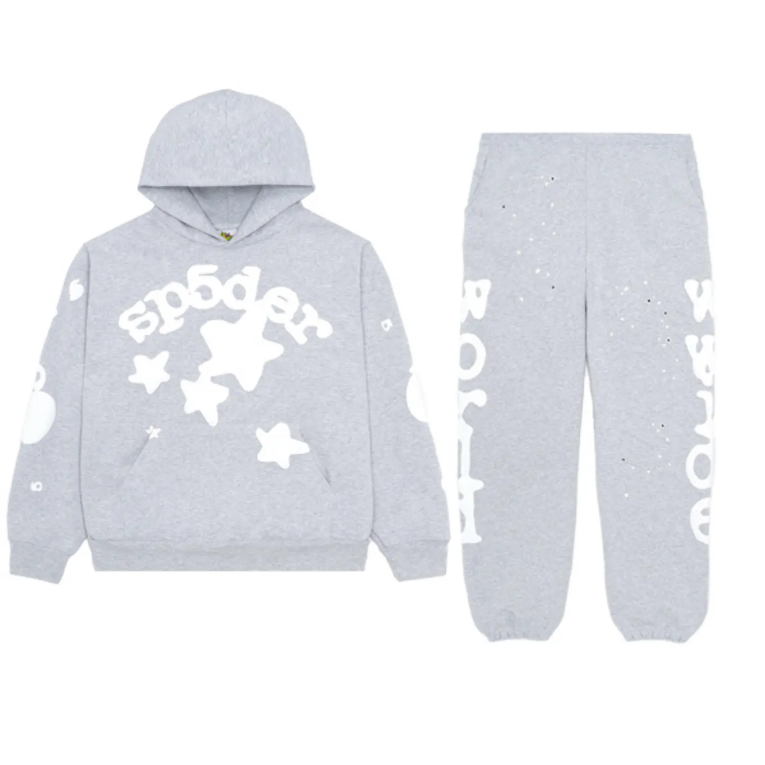 Sp5der Tracksuit Beluga Heather Grey