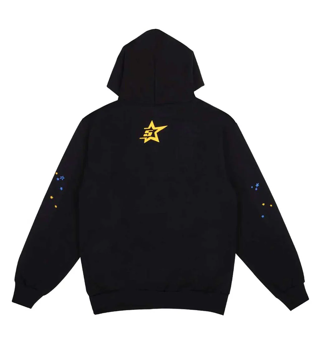 Sp5der Pnk Hoodie Black back