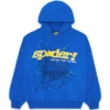 Sp5der Blue Hoodie – Bold Streetwear Essential