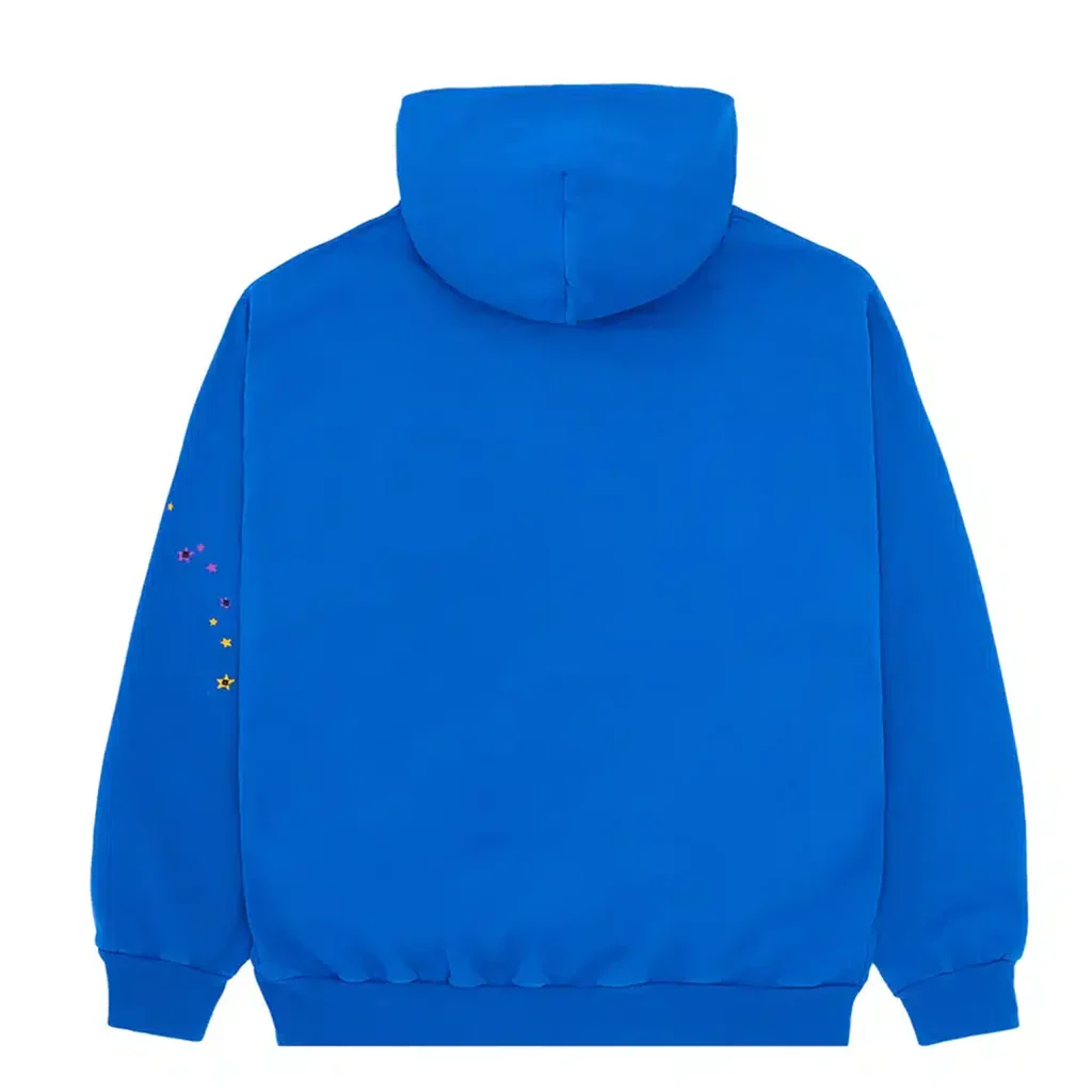 Sp5der Hoodie Blue – Blue Spider Hoodie back